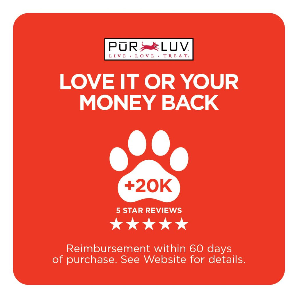 Pur Luv Chicken Jerky Dog Treats, Made with 100% Real Chicken Breast, 16 Ounces, Healthy, Easily Digestible, Long-Lasting, High Protein, Satisfies Dog's Urge to Chew