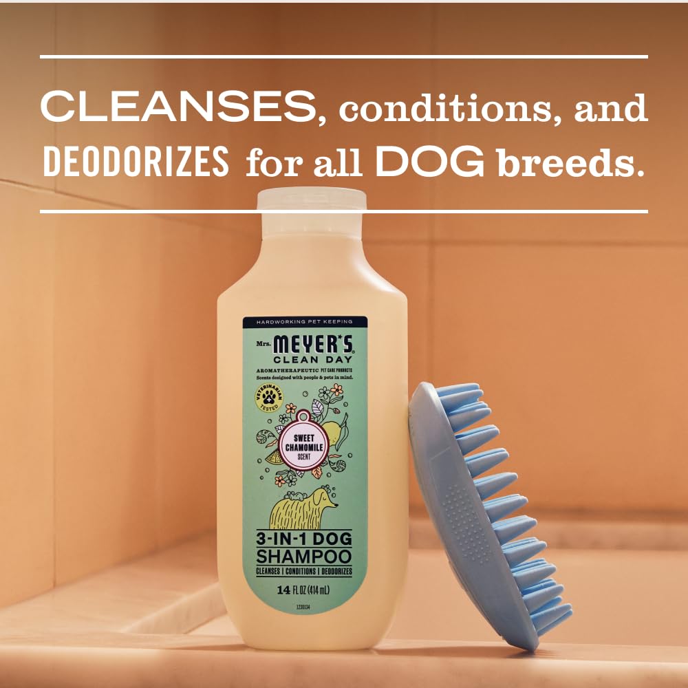MRS. MEYER'S Clean Day 3 in 1 Dog Shampoo, Sweet Chamomile Scent, 14oz