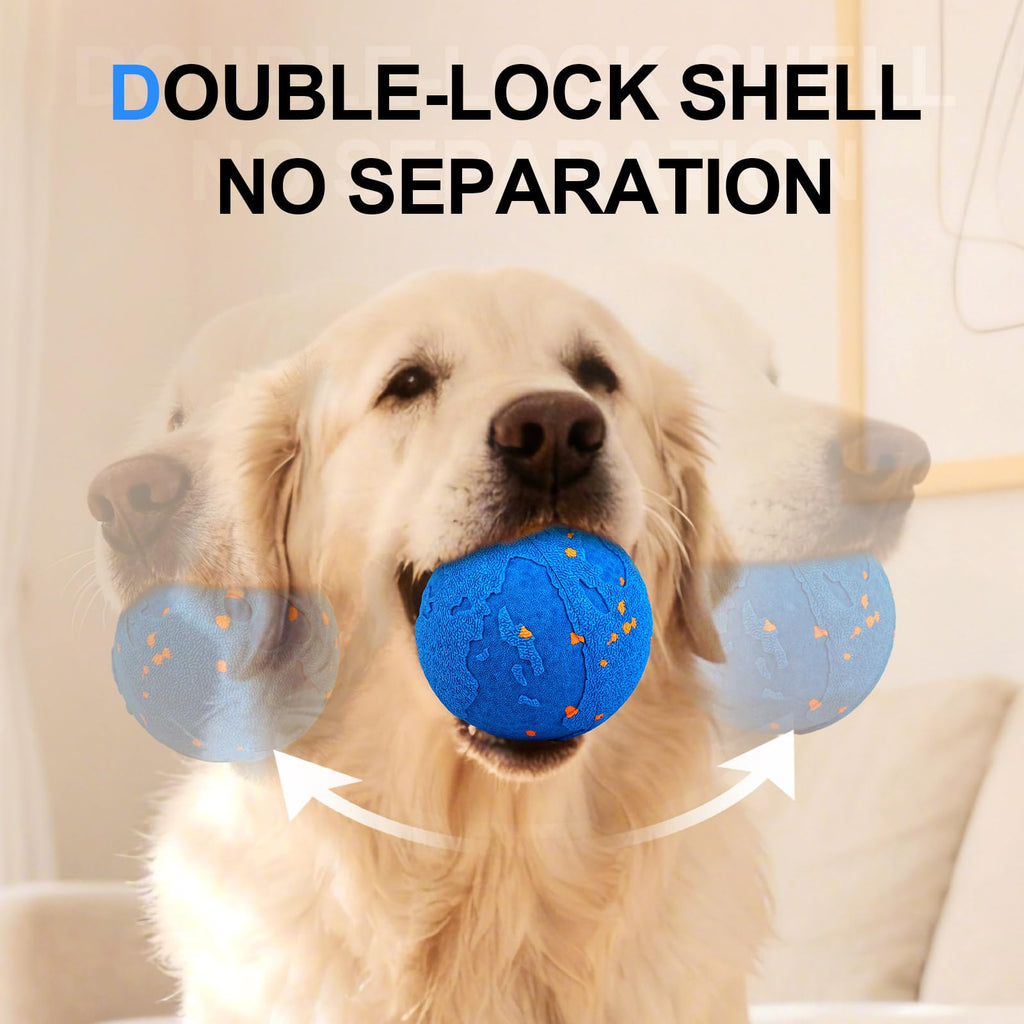 Interactive Dog Ball,Moving Bouncing Dog Toy for Large Dogs, USB Rechargeable Auto-Moving Pet Ball, Durable Interactive Dog Toy for Active Large Breed Puppies & Adult Dogs