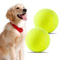 susu & wuwu Large Tennis Ball for Dogs 4 Inch Big Tennis Ball for Dog,Outdoor Play Toy for Small, Medium,Large Dogs Pet Birthday Gift (2 Pack)
