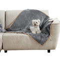 Bedsure Waterproof Dog Blankets for Medium Dogs Washable - Medium Cat Blanket for Couch Protection, Sherpa Fleece Puppy Blanket, Soft Plush Reversible Throw Furniture Protector, 30"X40", Grey