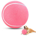 HETOO Large Dog Tennis Balls: 9.5 inch Pink Dog Toys- Giant Big Outdoor Dog Toys Balls- Dog Tennis Ball Toys for Small Medium Large Dogs- Pet Toys Birthday Gift