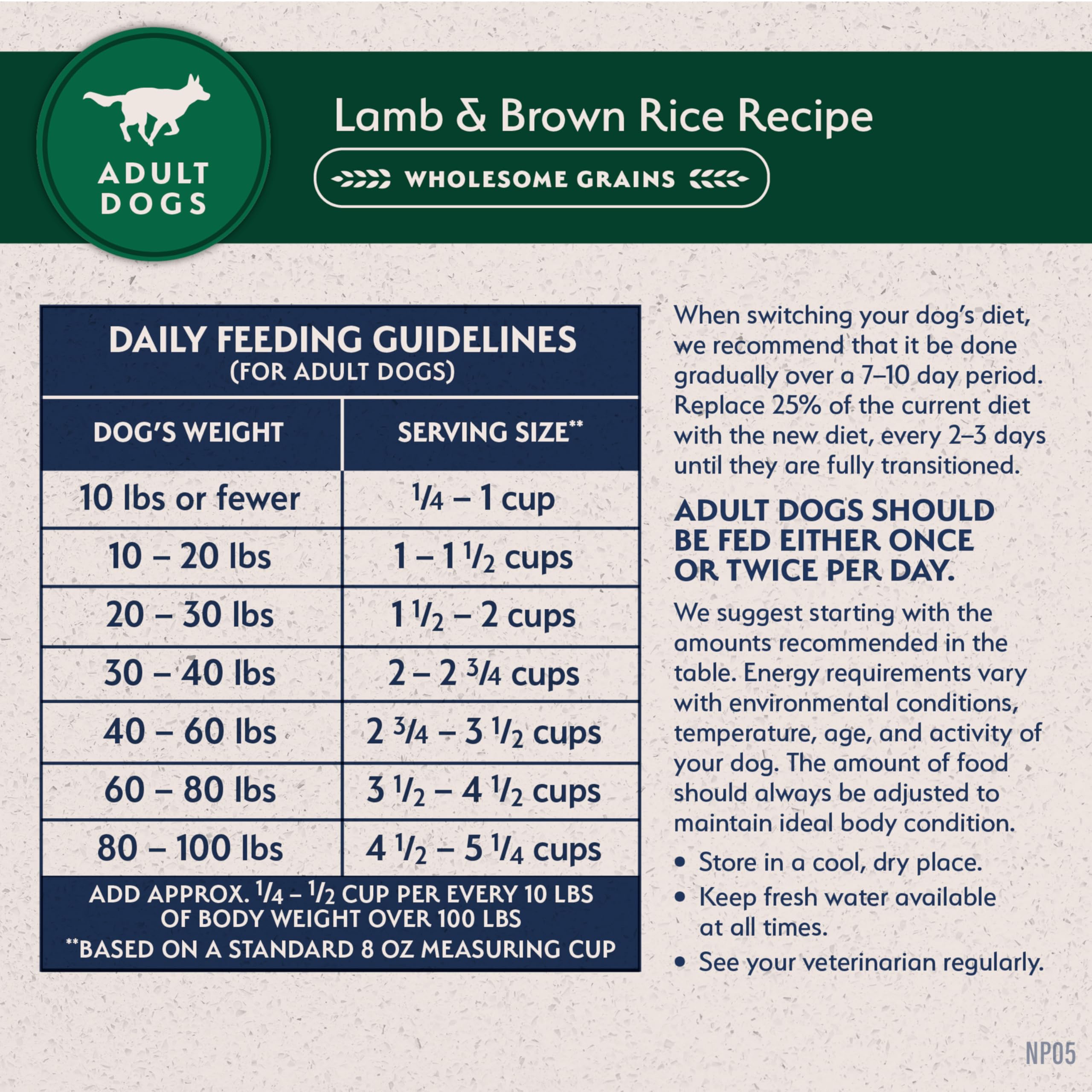Natural Balance Limited Ingredient Adult Dry Dog Food with Healthy Grains, Lamb & Brown Rice Recipe, 4 Pound (Pack of 1)